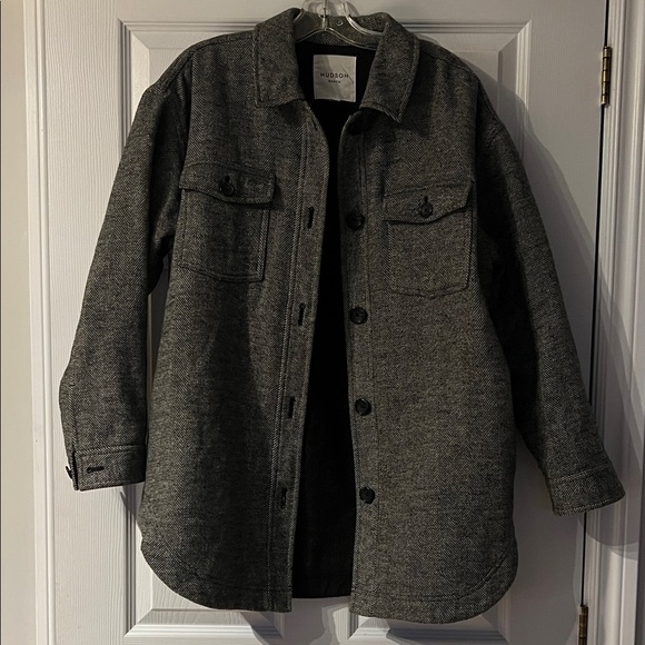 Hudson North Other - Hudson Men's Charcoal Herringbone Shacket